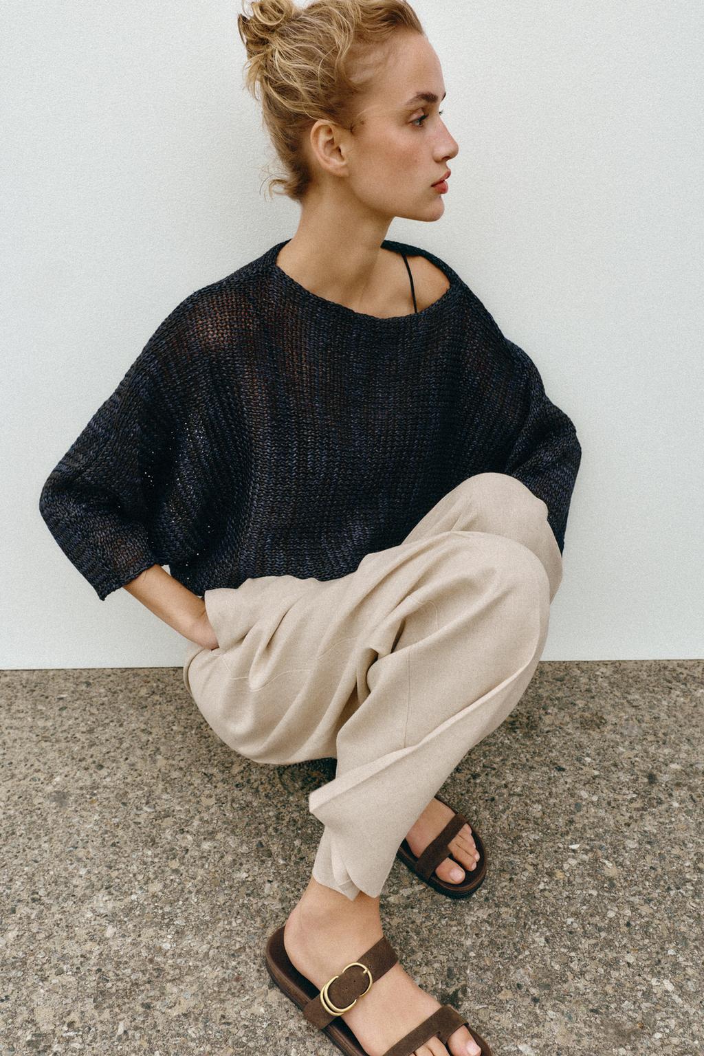 САНДАЛИИ ИЗ ЗАМШИ НА ПЛОСКОЙ ПОДОШВЕ