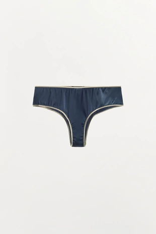 Шелковые трусы с контрастной отделкой- Заказать в России