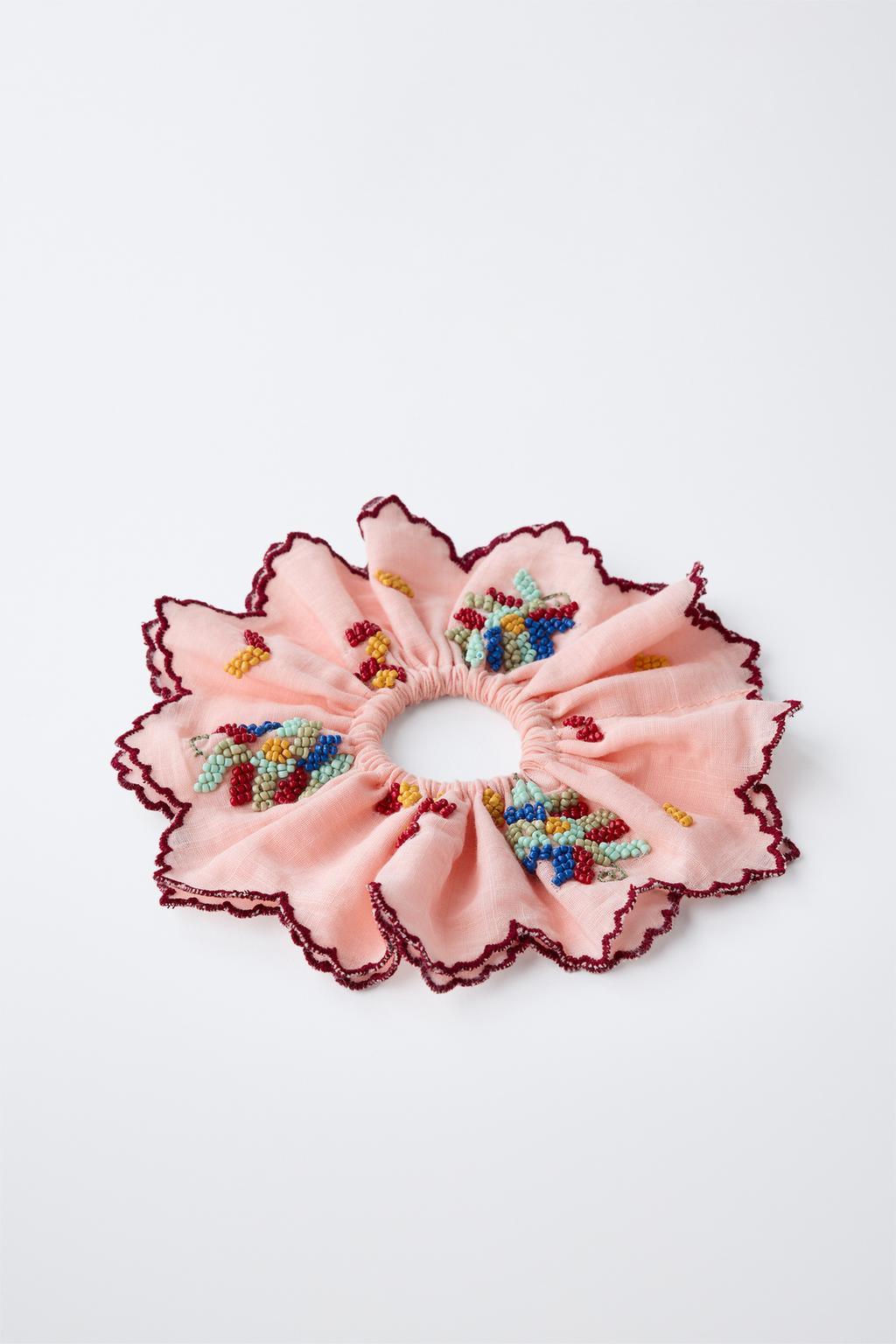 РЕЗИНКА ДЛЯ ВОЛОС С КОНТРАСТНЫМИ БУСИНАМИ