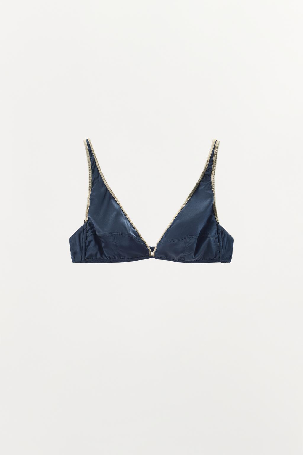 ШЕЛКОВЫЙ БЮСТГАЛЬТЕР С КОНТРАСТНОЙ ОТДЕЛКОЙ