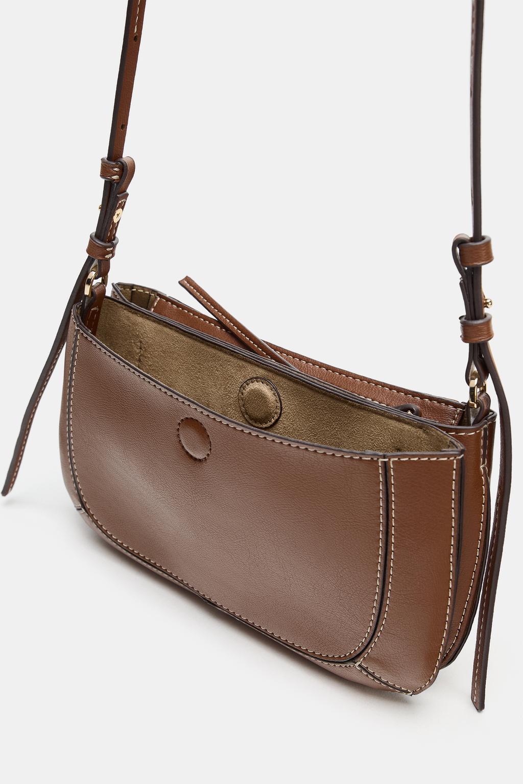 СУМКА С ДВОЙНЫМ ОТДЕЛЕНИЕМ И ПЛЕЧЕВЫМ РЕМНЕМ