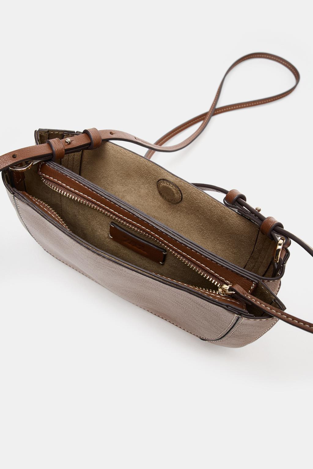 СУМКА С ДВОЙНЫМ ОТДЕЛЕНИЕМ И ПЛЕЧЕВЫМ РЕМНЕМ