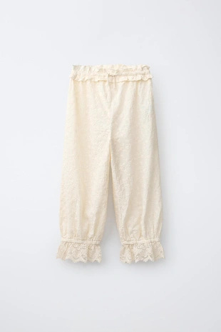 Брюки-бомбашки с вышивкой- Заказать в России