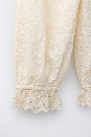 Брюки-бомбашки с вышивкой- Заказать в России