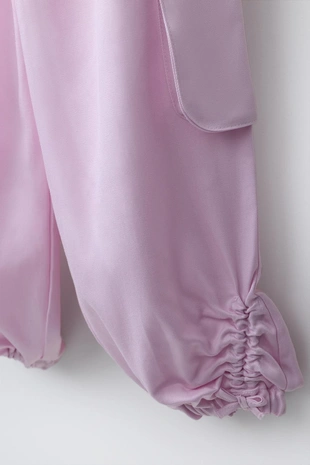 Брюки Barrel со сборками- Заказать в России