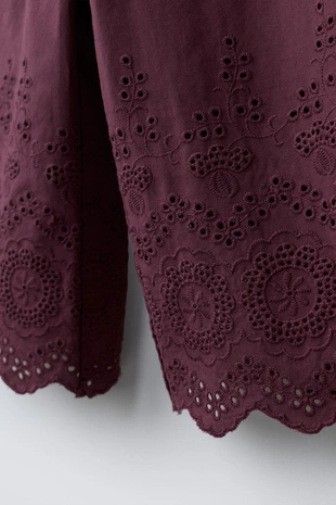 Брюки-кюлоты шиффли- Заказать в России