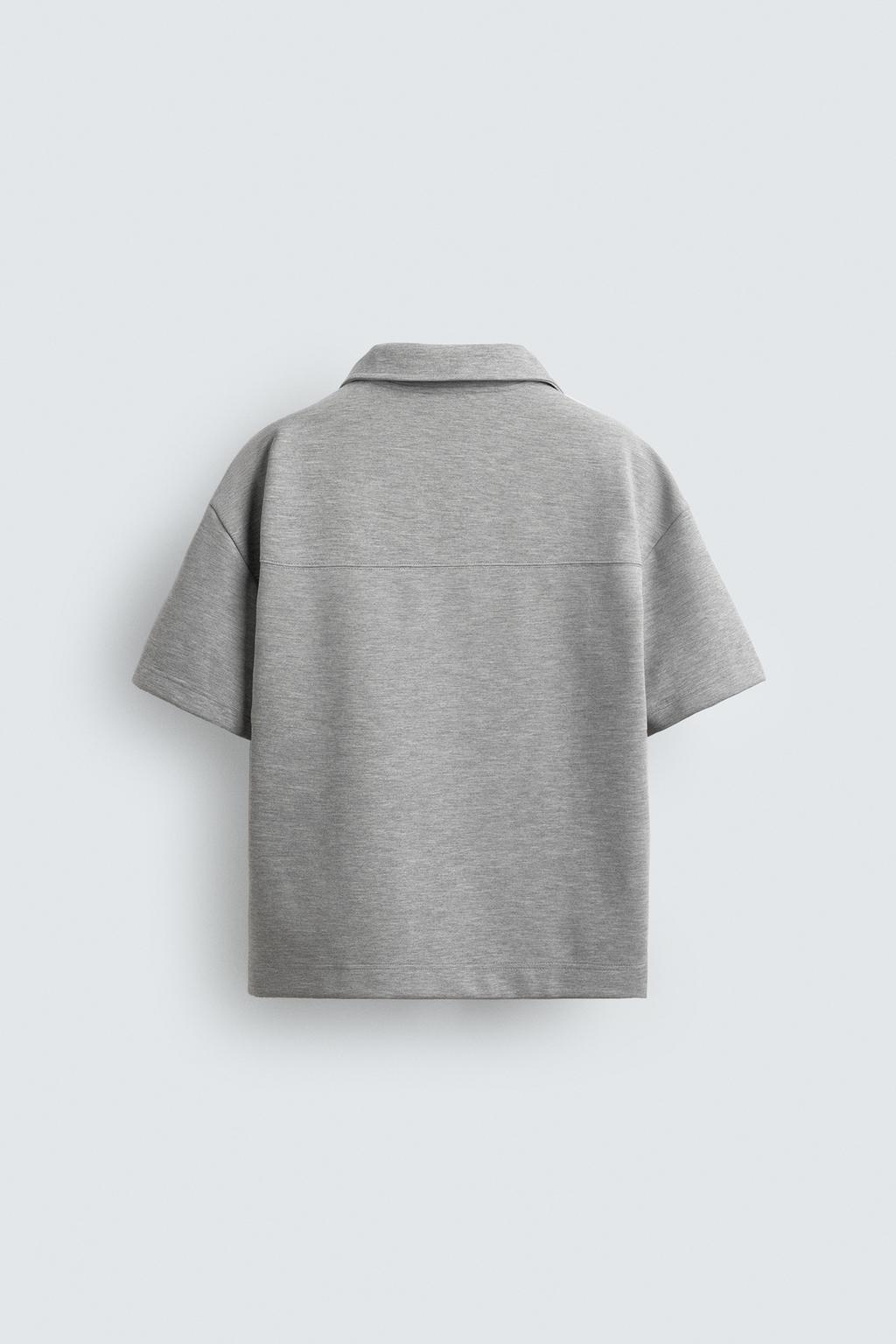 УКОРОЧЕННОЕ ПОЛО С ЭТИКЕТКОЙ