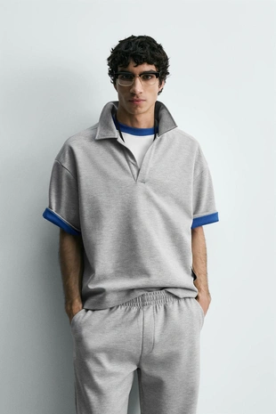 Укороченное поло с этикеткой- Заказать в России