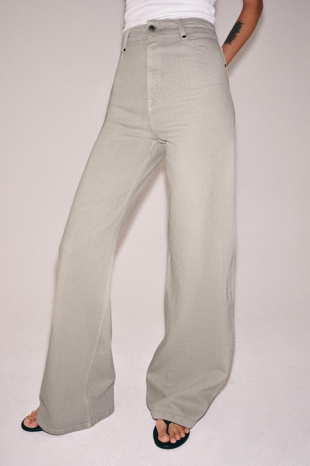 ДЖИНСЫ WIDE LEG С ВЫСОКОЙ ПОСАДКОЙ — ZW COLLECTION