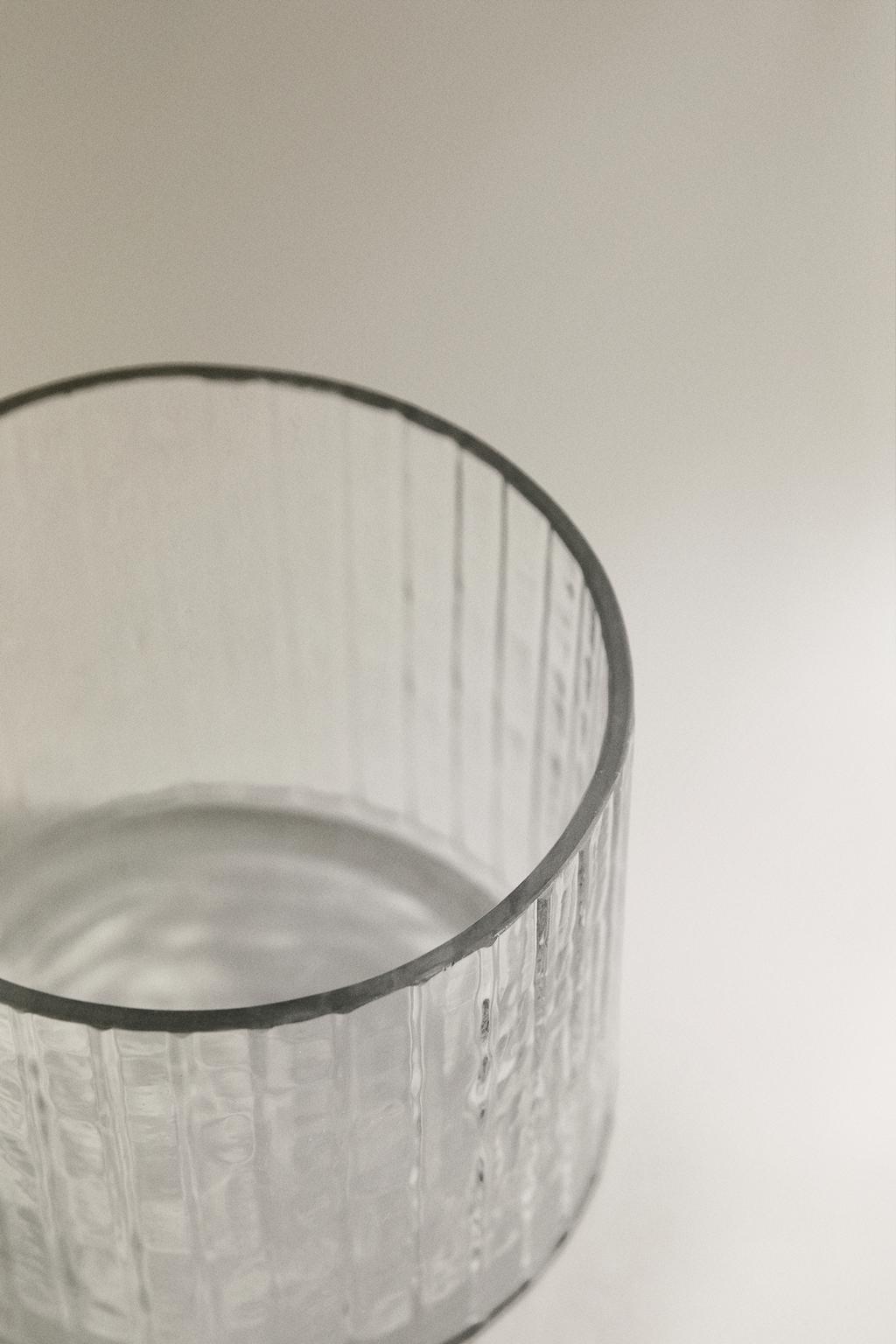 Стеклянная банка для ванной с металлической крышкой