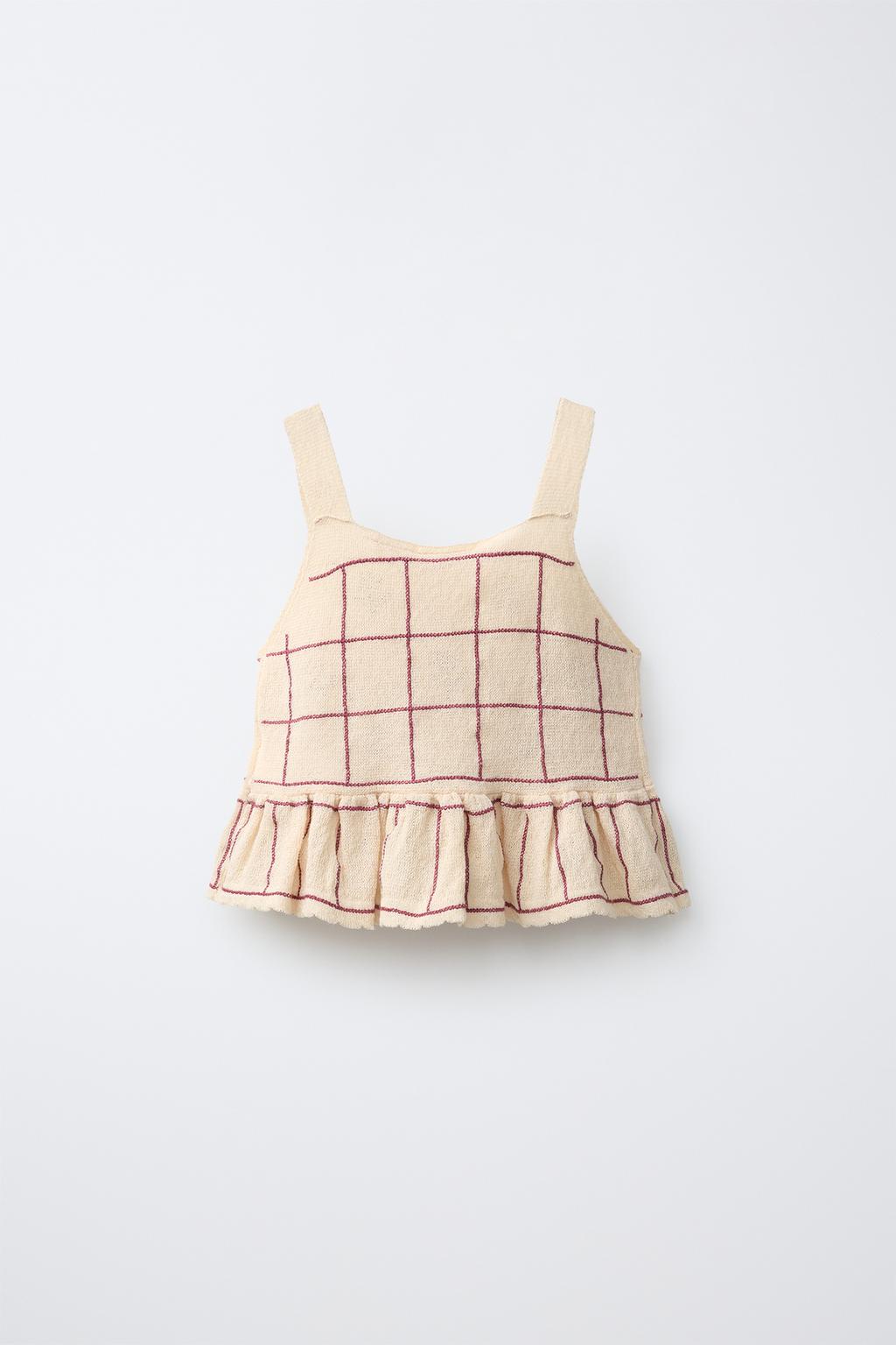 ТРИКОТАЖНЫЙ ТОП С ЦВЕТОЧНЫМ ПРИНТОМ