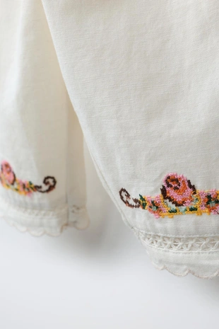 Брюки с вышивкой- Заказать в России