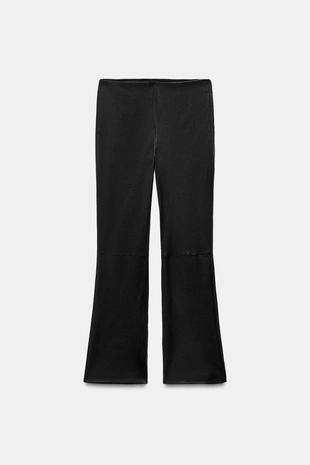 Широкие кожаные брюки коллекции zw limited edition- Заказать в России