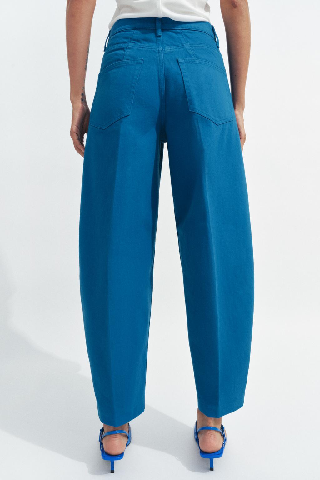 ЗАУЖЕННЫЕ ДЖИНСЫ С ВЫСОКОЙ ПОСАДКОЙ — ZW COLLECTION