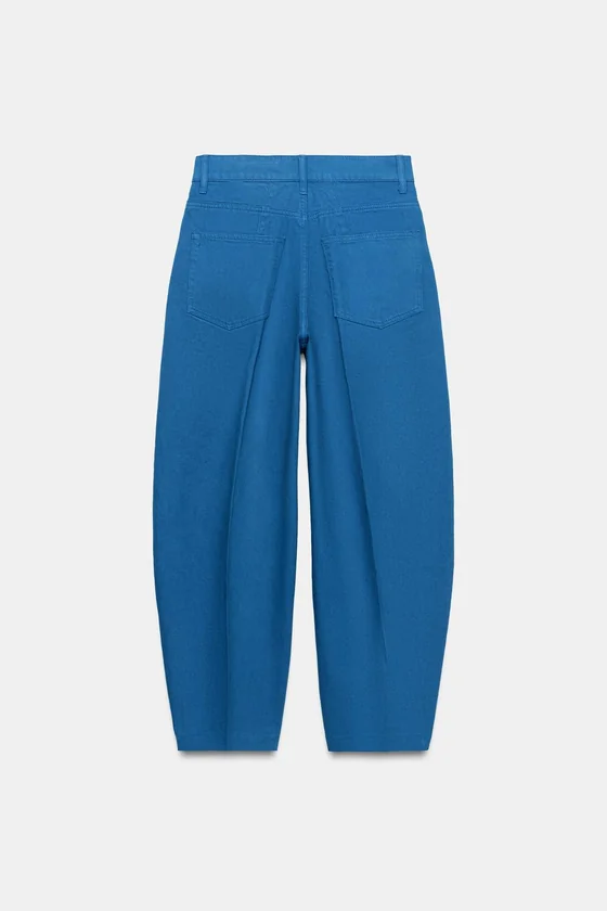 ЗАУЖЕННЫЕ ДЖИНСЫ С ВЫСОКОЙ ПОСАДКОЙ — коллекция Zara «ZW»