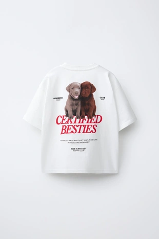 Футболка с принтом «собаки»- Заказать в России