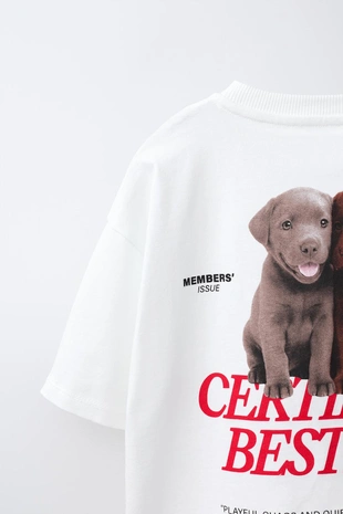 Футболка с принтом «собаки»- Заказать в России