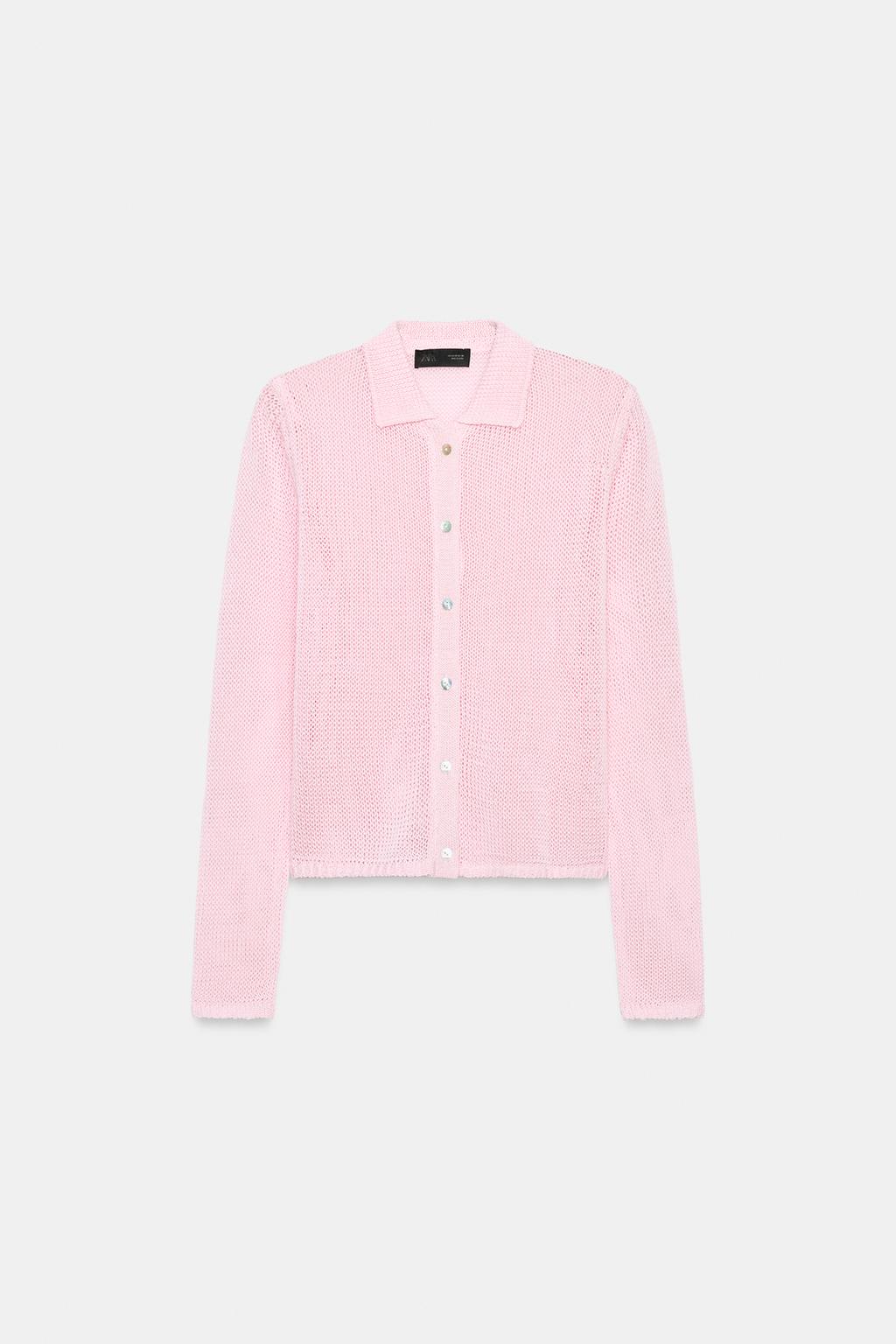 КАРДИГАН С ВОРОТНИКОМ ПОЛО