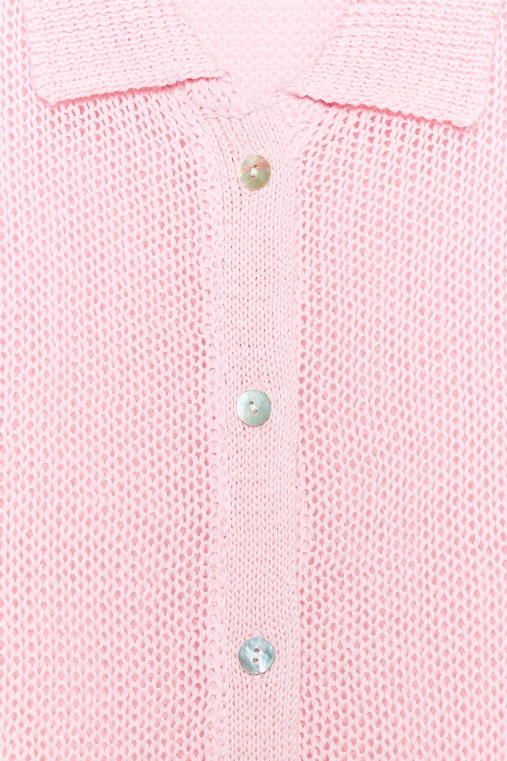 КАРДИГАН С ВОРОТНИКОМ ПОЛО