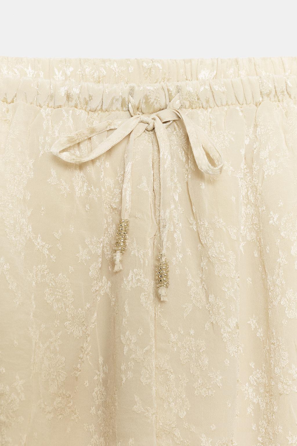 ЖАККАРДОВЫЕ ШОРТЫ С КРУЖЕВОМ — ZW COLLECTION