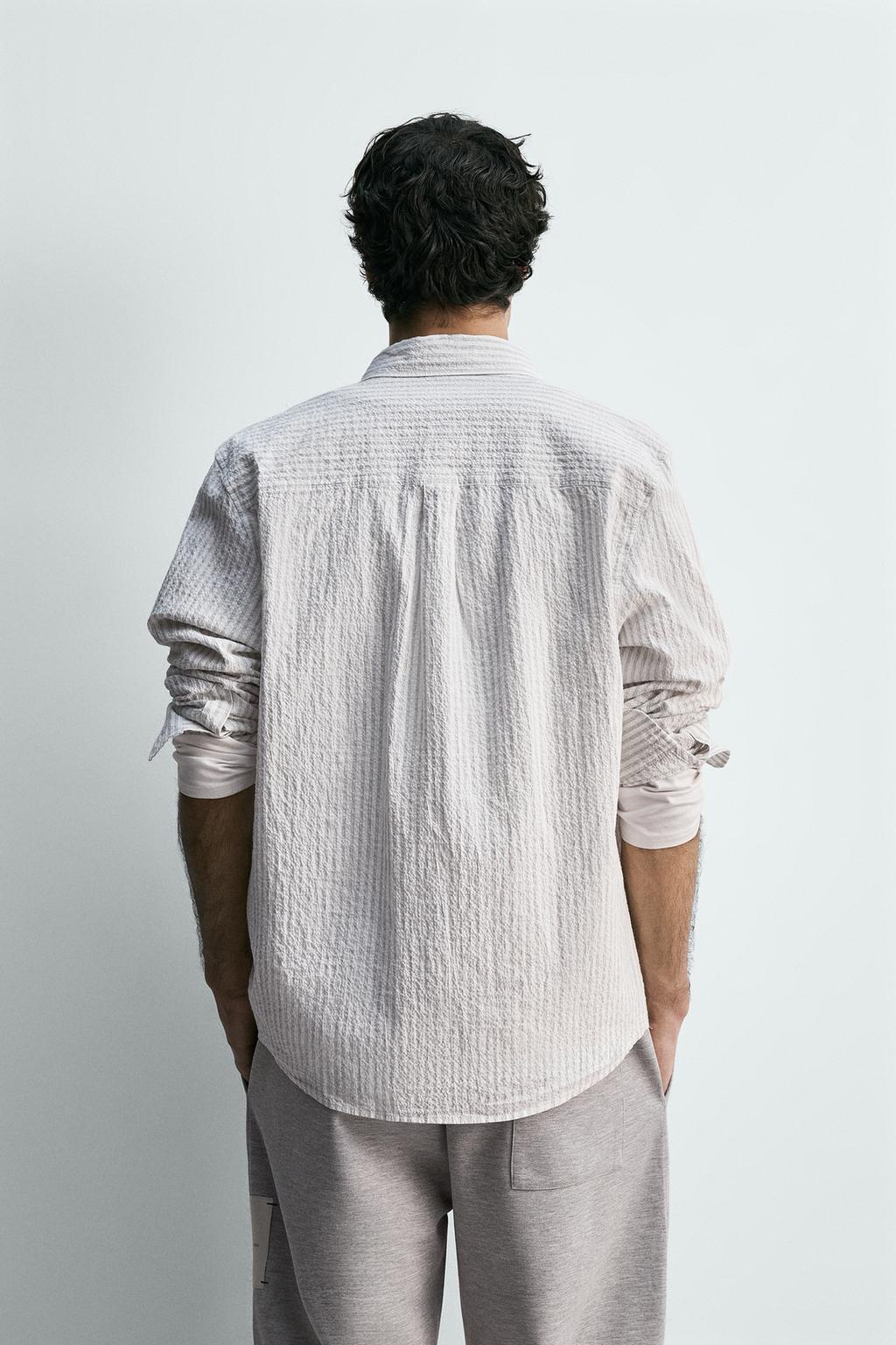 РУБАШКА В ПОЛОСКУ С КАРМАНОМ