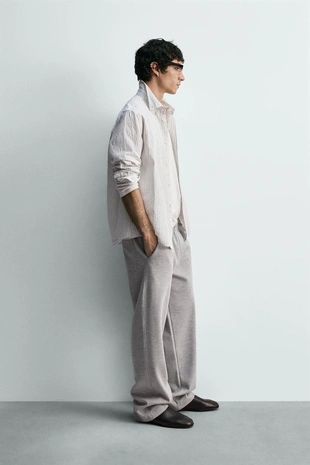 Рубашка в полоску с карманом- Заказать в России