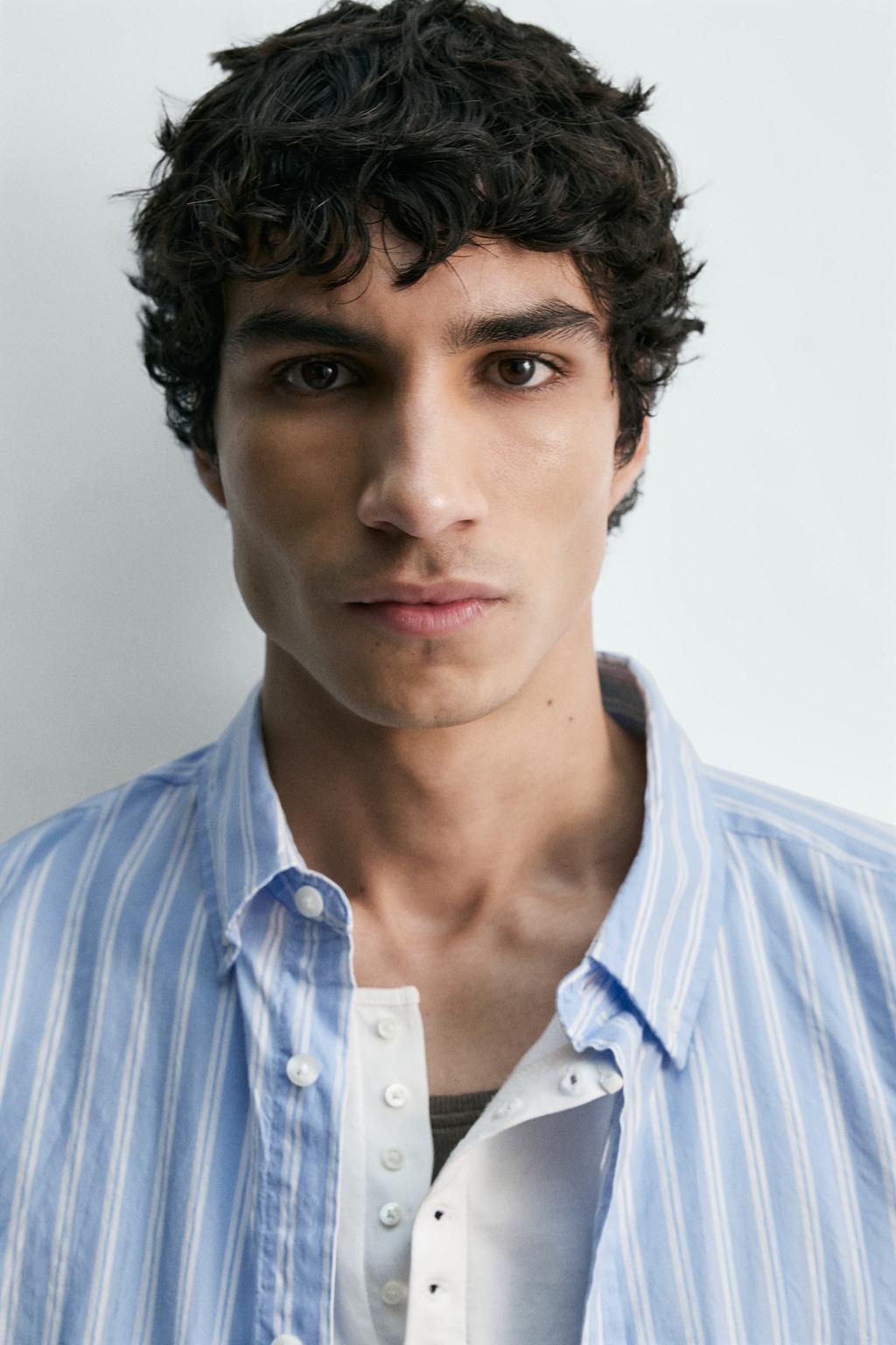 РУБАШКА В ПОЛОСКУ С КАРМАНОМ