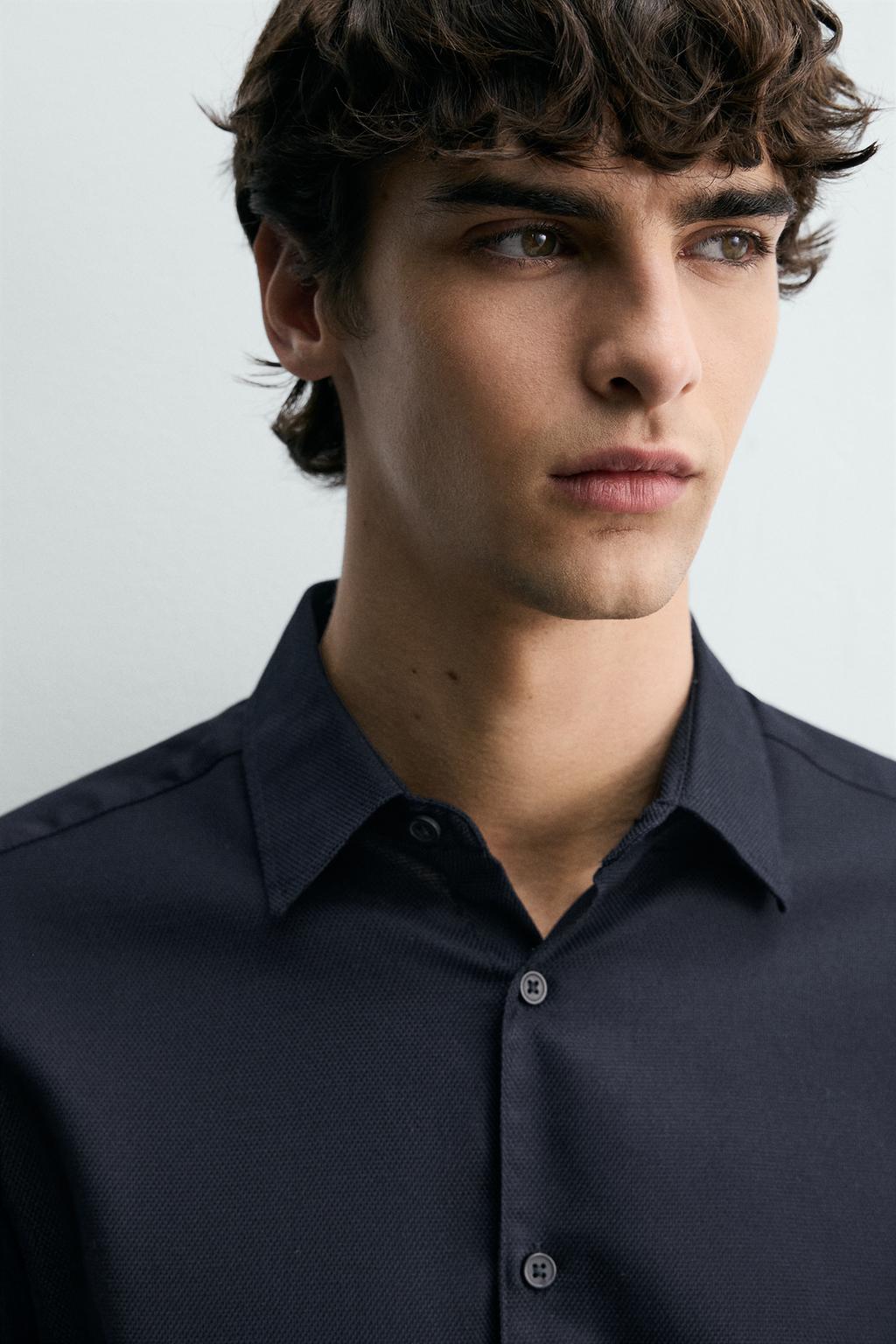 РУБАШКА ИЗ РЕЛЬЕФНОЙ ТКАНИ EASY CARE