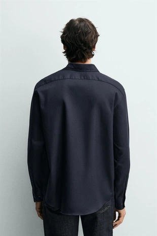 Рубашка из рельефной ткани Easy Care