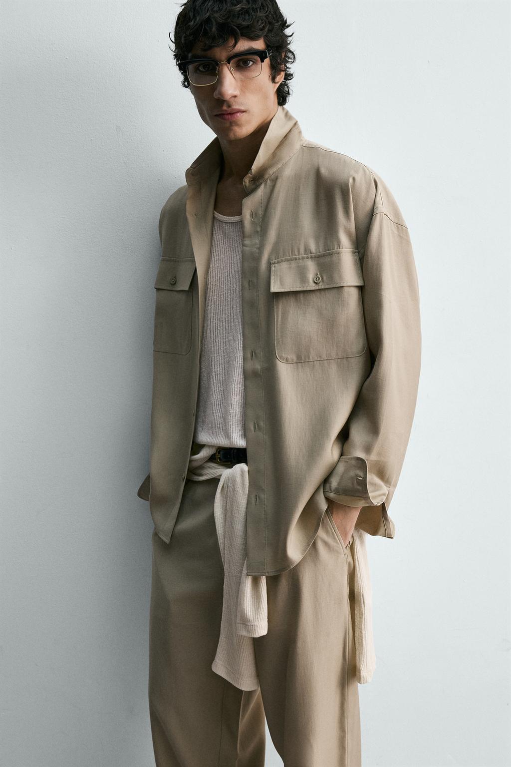 РУБАШКА СВОБОДНОГО КРОЯ С КАРМАНАМИ