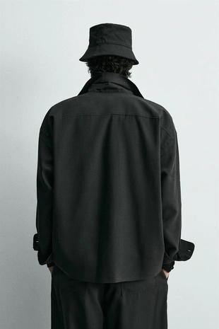 Свободная рубашка с карманами