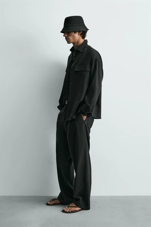 Свободная рубашка с карманами