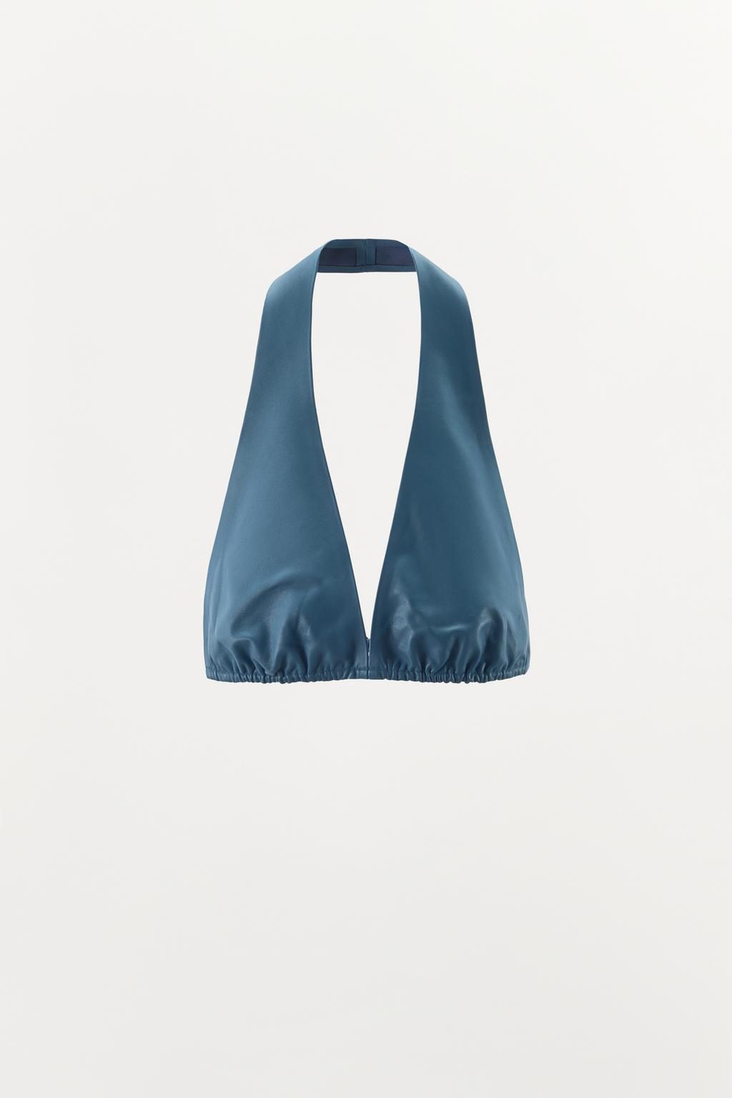 ТОП-БРАЛЕТТ ХАЛТЕР ИЗ 100% КОЖИ