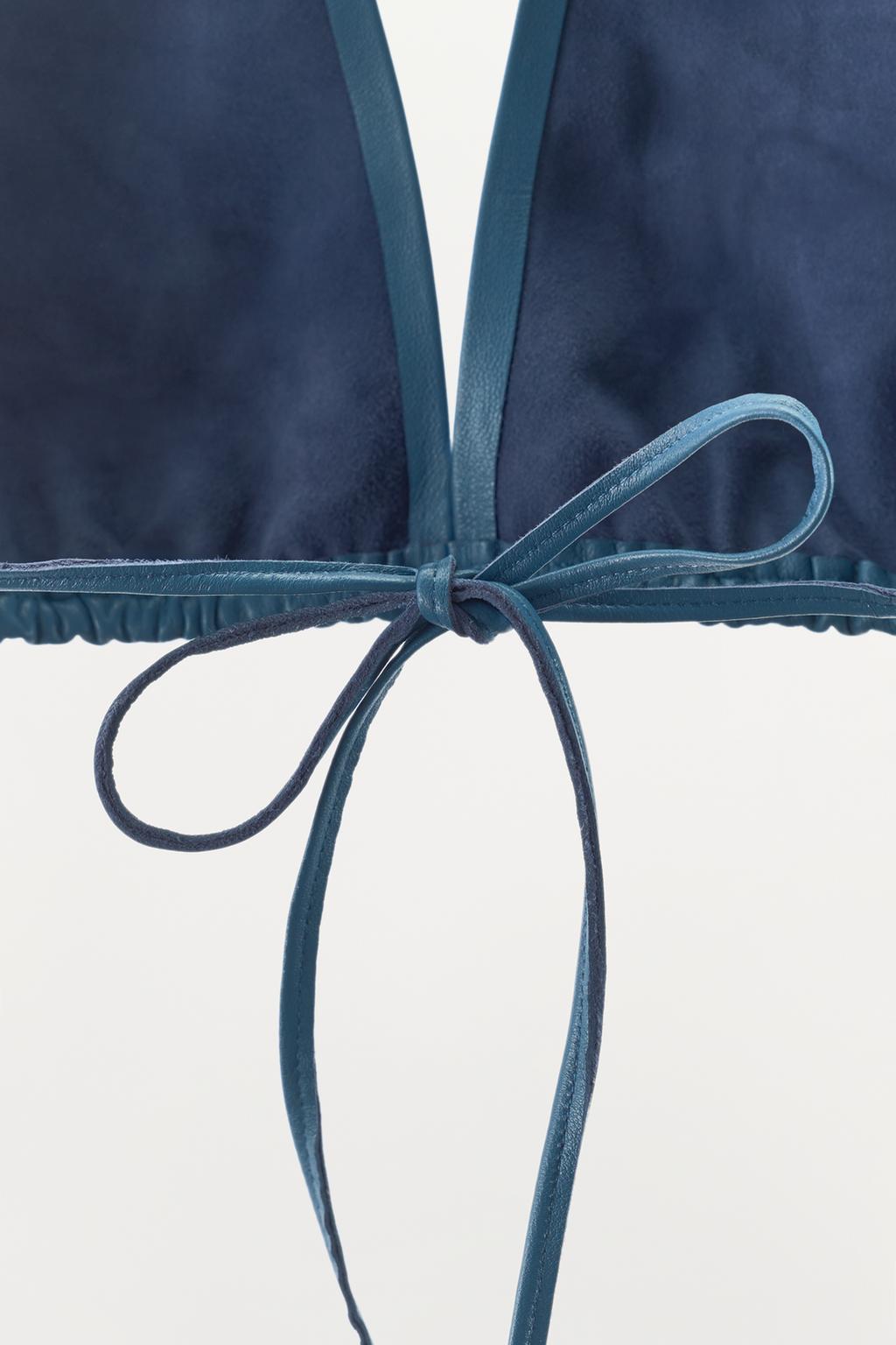 ТОП-БРАЛЕТТ ХАЛТЕР ИЗ 100% КОЖИ