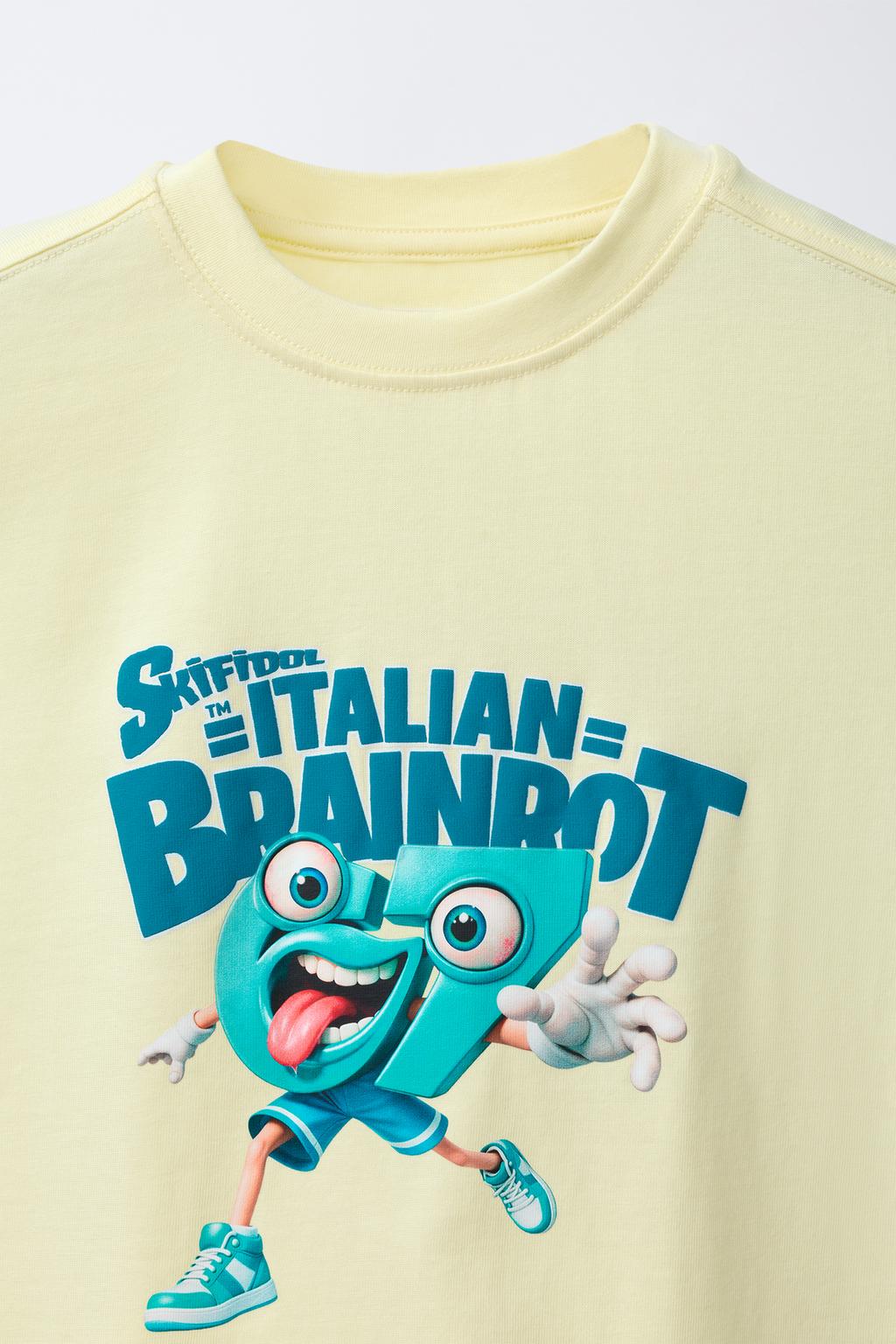 Футболка с принтом six seven skifidol italian brainrot™