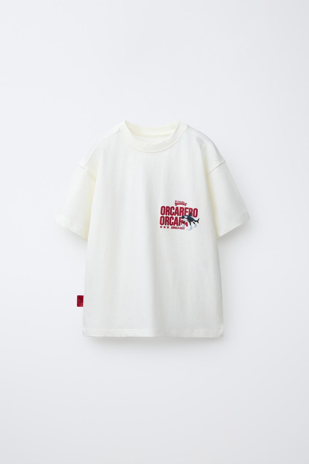 Футболка с принтом на тему orca skifidol italian brainrot™