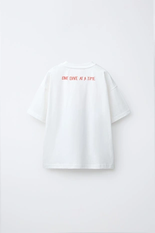 Футболка с принтом «акула»- Заказать в России