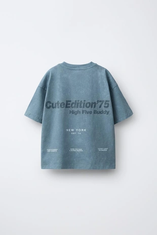 Футболка с рельефным принтом- Заказать в России