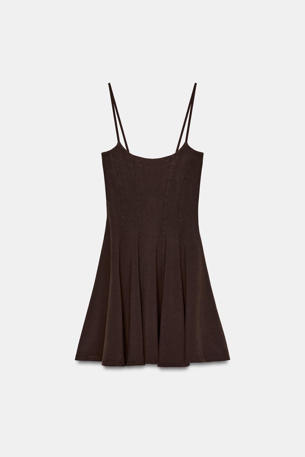 МИНИ-ПЛАТЬЕ С РАСКЛЕШЕННОЙ ЮБКОЙ