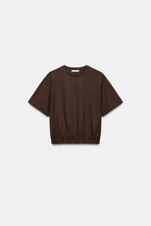 Футболка со сборками- Заказать в России