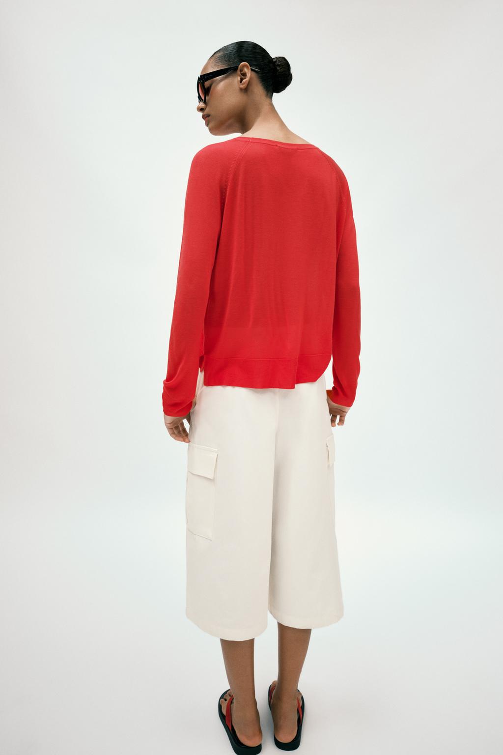 БАЗОВЫЙ СВИТЕР ИЗ ТОНКОГО ТРИКОТАЖА