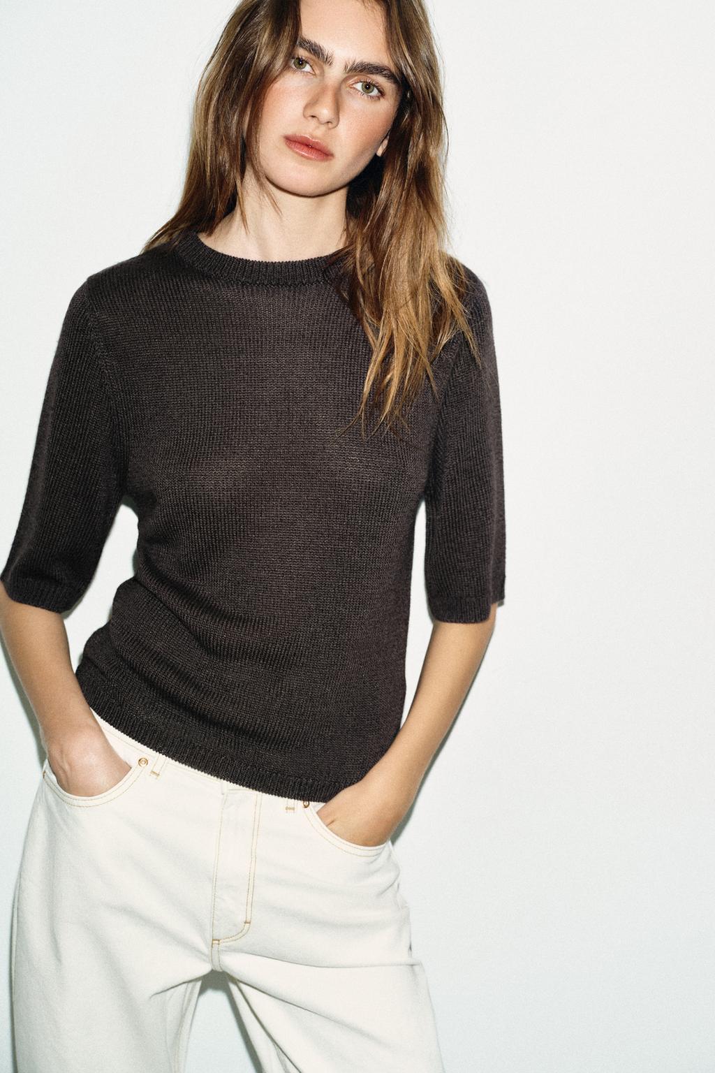 СВИТЕР С КОРОТКИМИ РУКАВАМИ