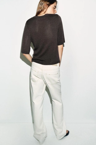 Brown | 9598/053/700 - Zara Свитер с короткими рукавами