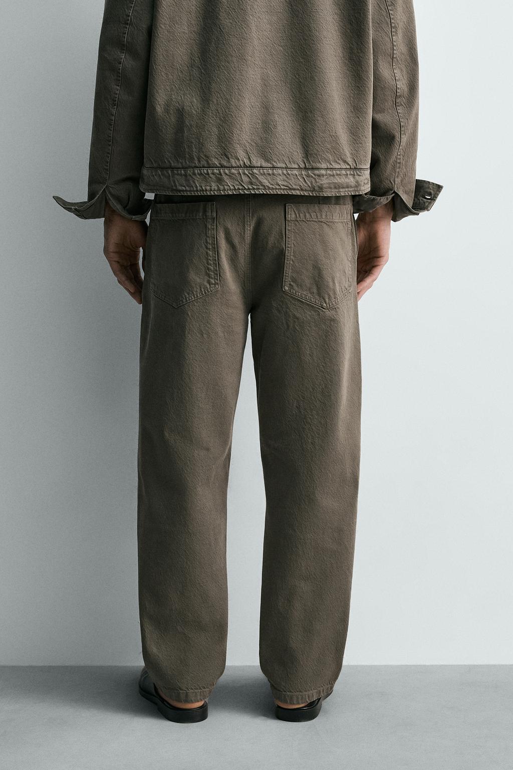 БРЮКИ RELAXED FIT С ЭФФЕКТОМ ПОТЕРТОСТИ