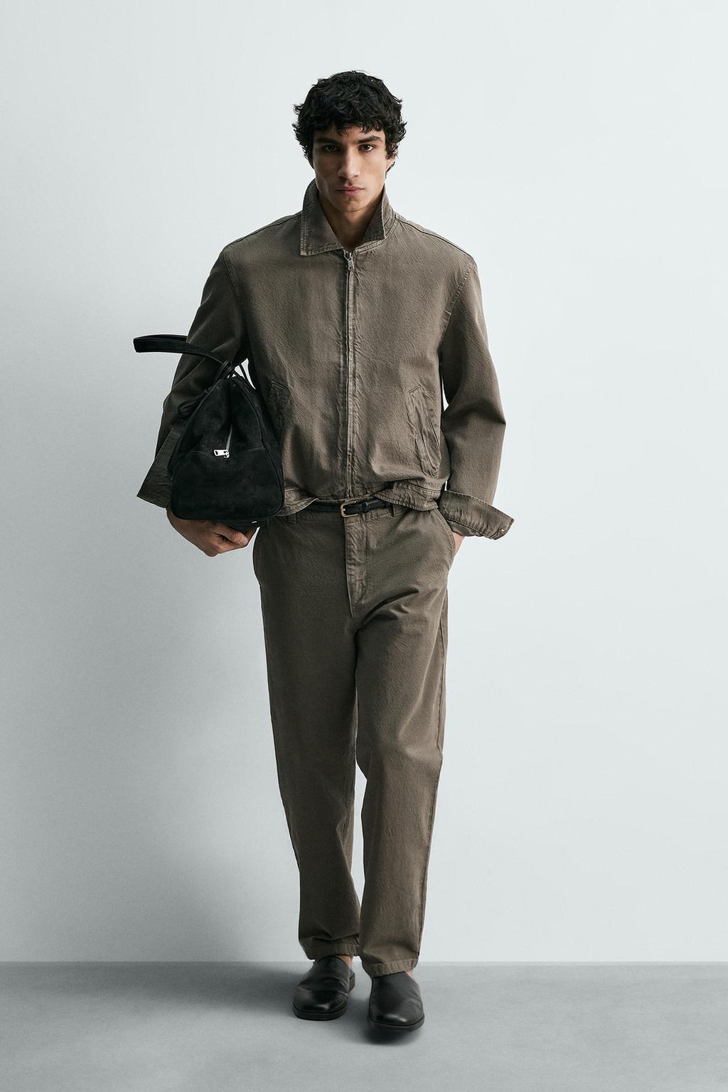 БРЮКИ RELAXED FIT С ЭФФЕКТОМ ПОТЕРТОСТИ