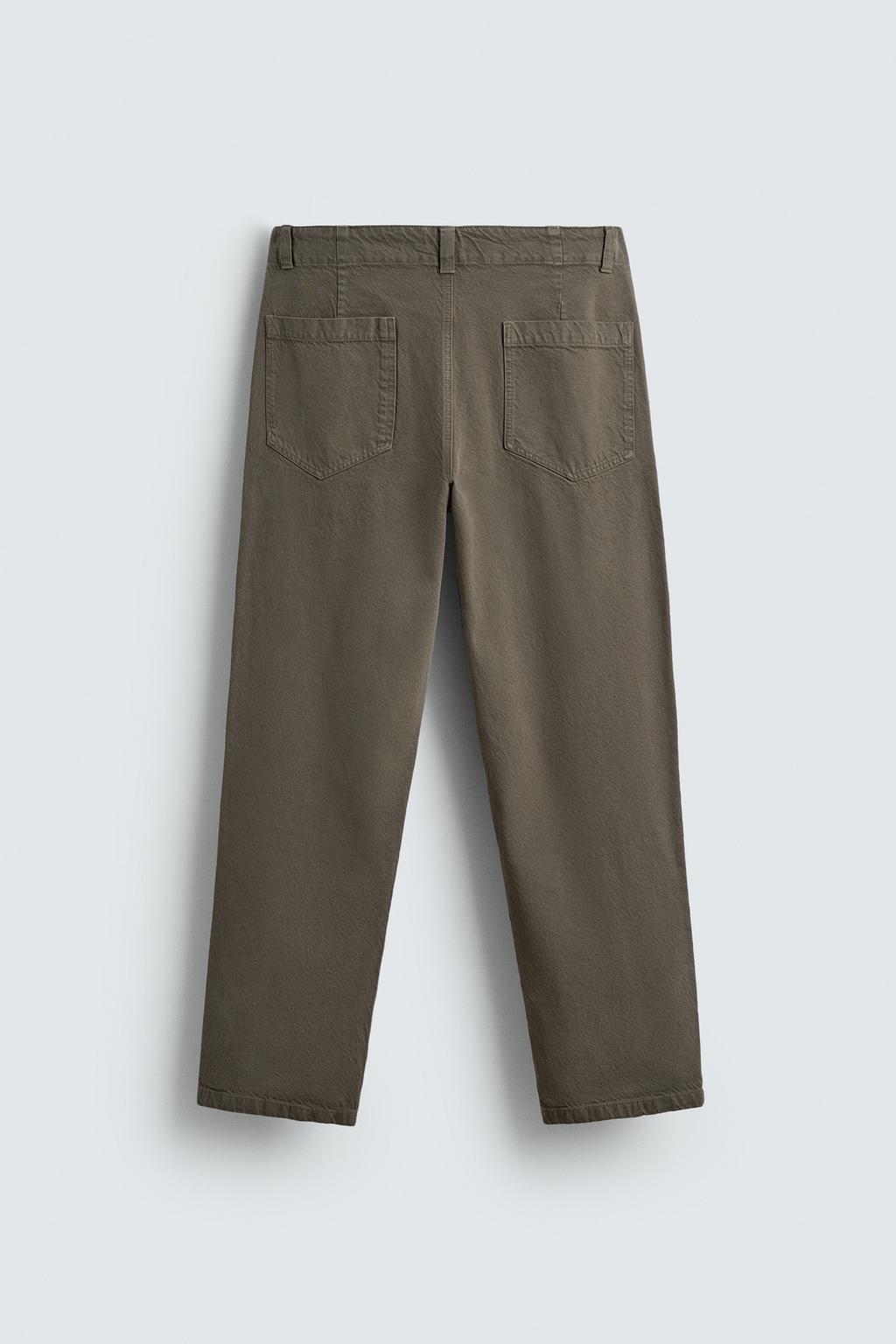 БРЮКИ RELAXED FIT С ЭФФЕКТОМ ПОТЕРТОСТИ