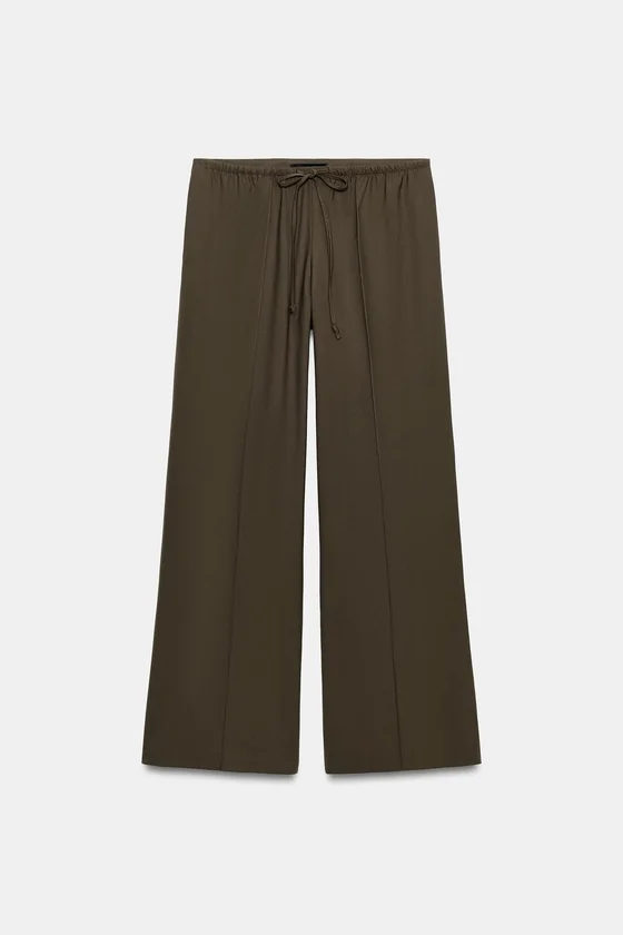 СВОБОДНЫЕ БРЮКИ В ПИЖАМНОМ СТИЛЕ — коллекция Zara «ZW»