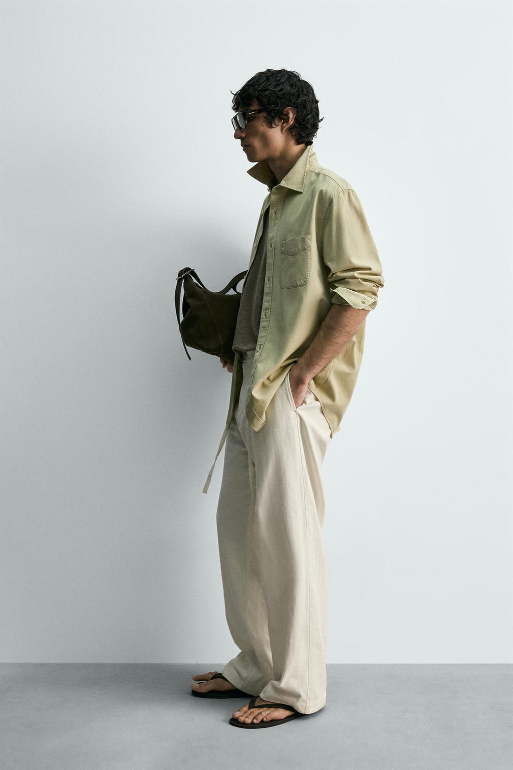 РУБАШКА СВОБОДНОГО КРОЯ С КАРМАНОМ