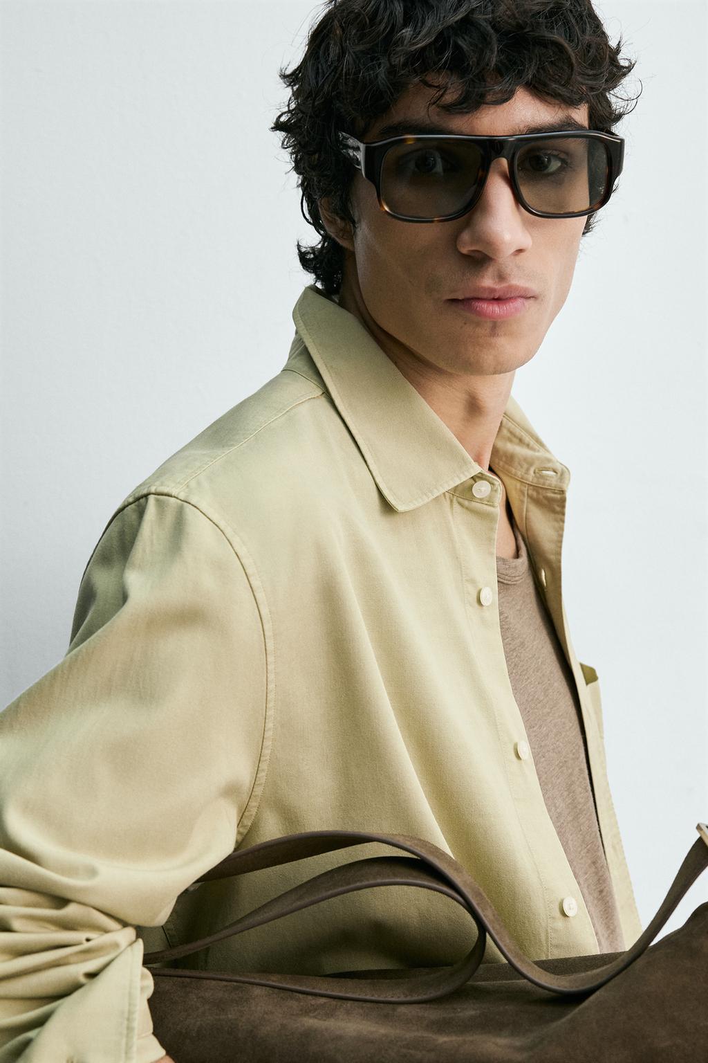 РУБАШКА СВОБОДНОГО КРОЯ С КАРМАНОМ