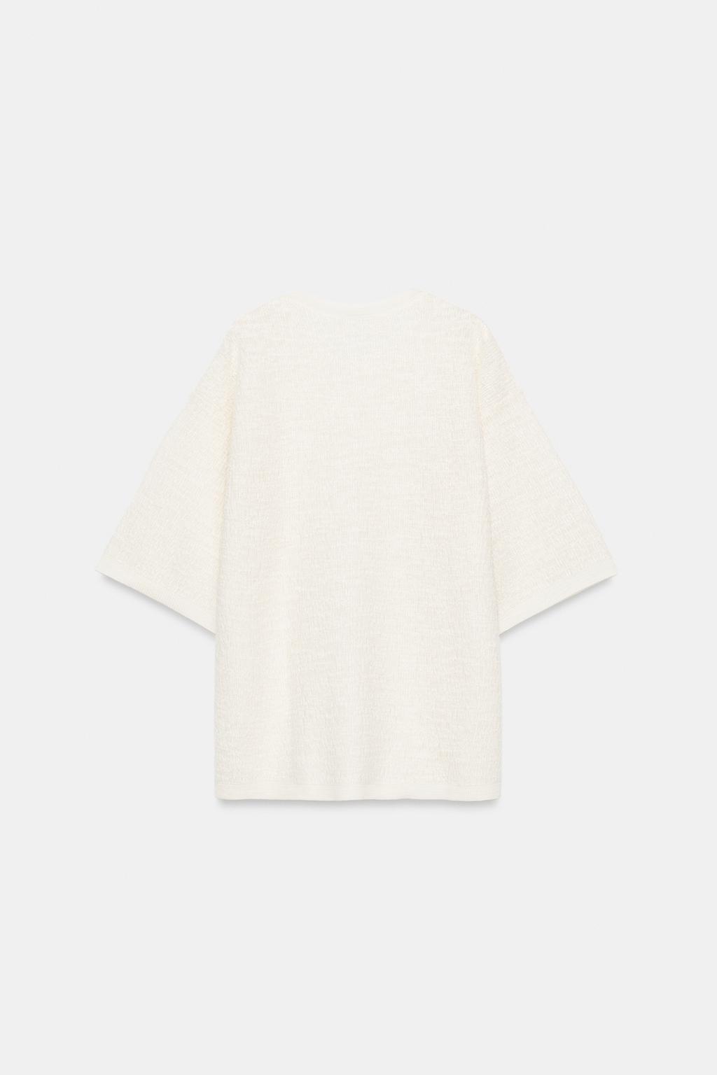 ТОП ОВЕРСАЙЗ ИЗ РЕЛЬЕФНОГО ТРИКОТАЖА